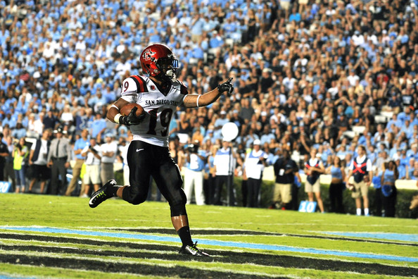 Donnel Pumphrey is poised to have another monster year in 2015. Will it be enough to lead San Diego State to the Mountain West Title Game? (Lance King/Getty Images North America)