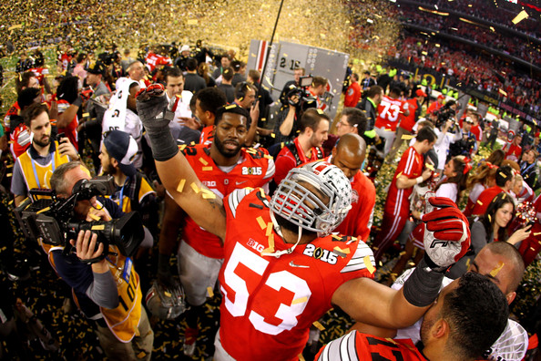 Ohio State won the 2015 College Football Playoff Championship. Can they do it again in 2015? (Jamie Squire/Getty Images North America)
