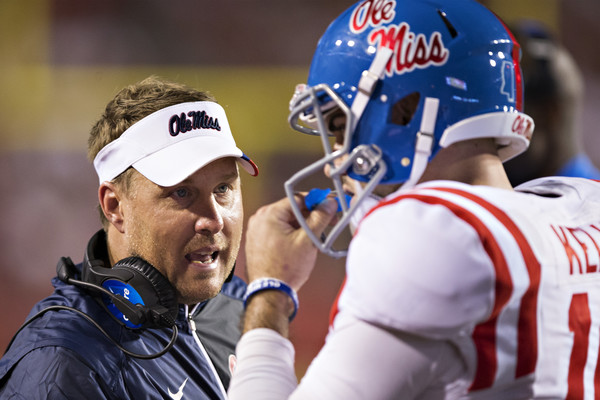 Hugh Freeze and Ole Miss are sitting at 3-5 overall. The Rebels are facing a must win for the rest of the season starting with Georgia Southern in Week 10. (Wesley Hitt/Getty Images North America)